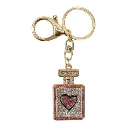 3D Perfume Bottle Heart Keychain KC511-62 (12PC)