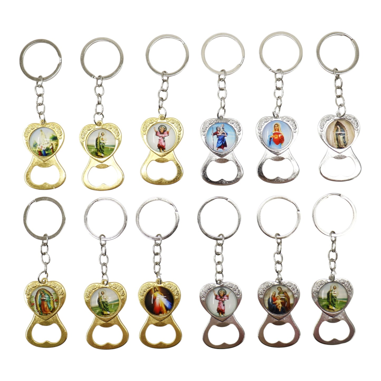 Jesus Santa Maria Religious Key Chain  JK5910-11 (12PC)