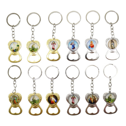 Jesus Santa Maria Religious Key Chain  JK5910-11 (12PC)