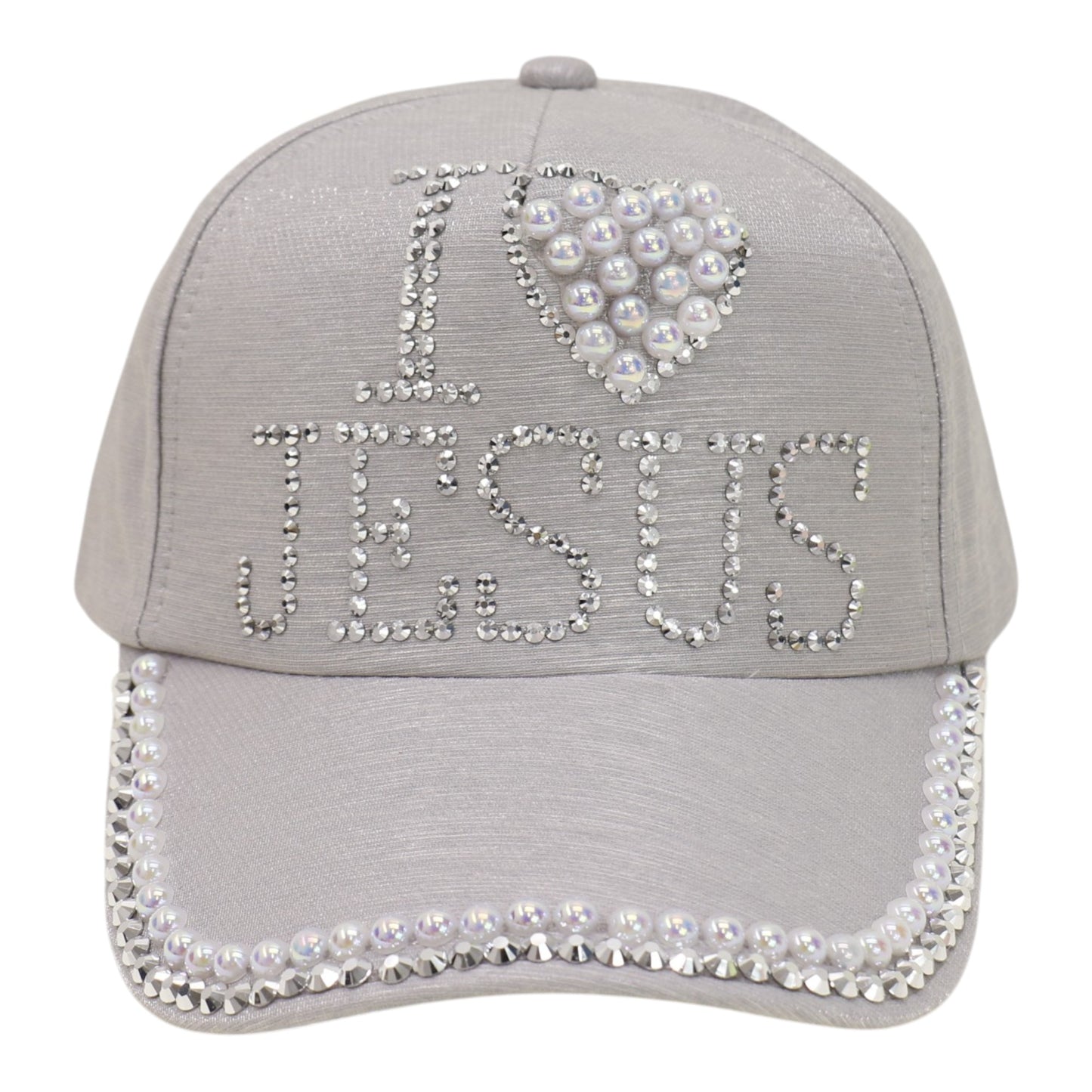Bling Rhinestone I Love Jesus Cap HA6323-10 (12PC)