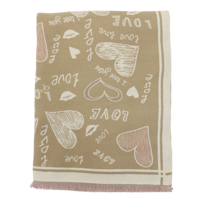 Cashmere Feel Winter Reversible Love N Heart Pattern Scarves SCF4827-23 (12PC)