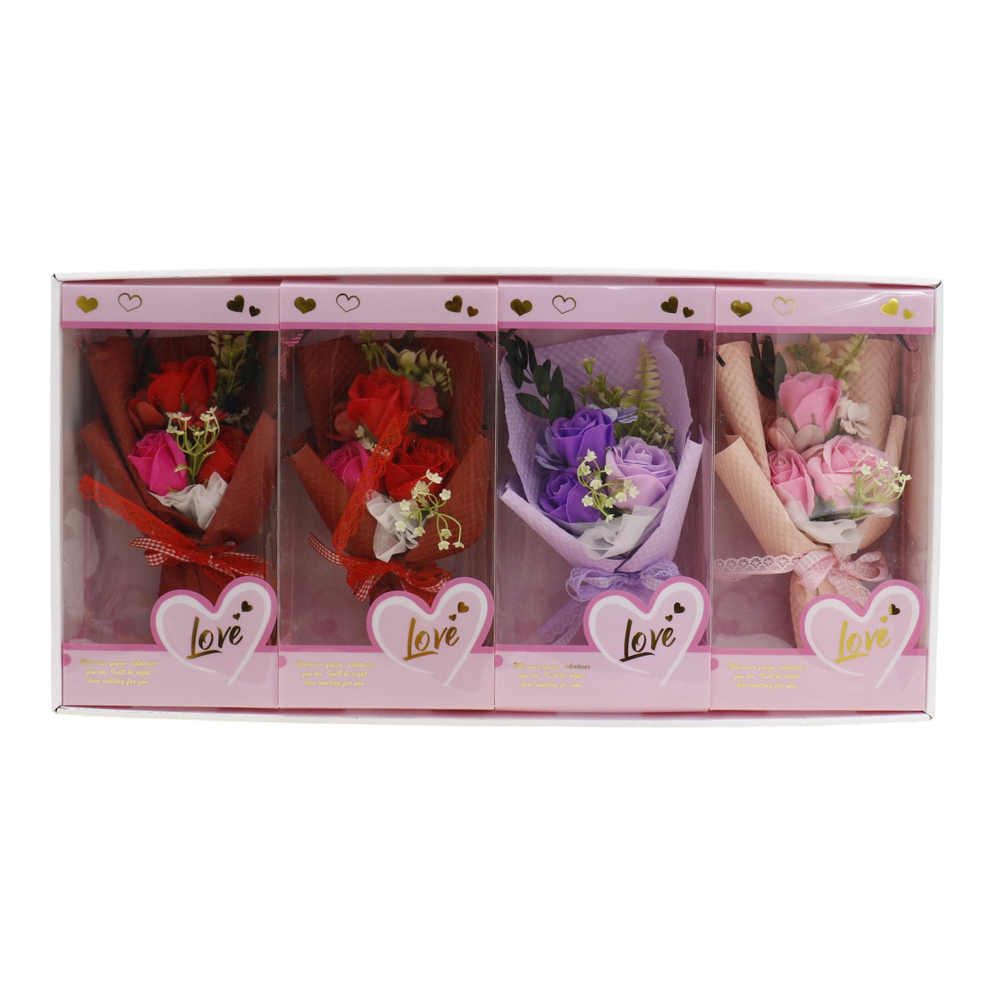 Three Rose Artificial Bouquet Gift  VT5111-7  (1 PACK )