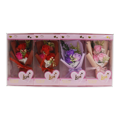 Three Rose Artificial Bouquet Gift  VT5111-7  (1 PACK )