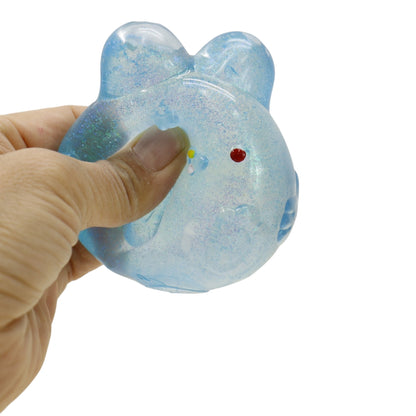 Bunny Clear Colors Squishy Toy SQ6509-4 (12PC)