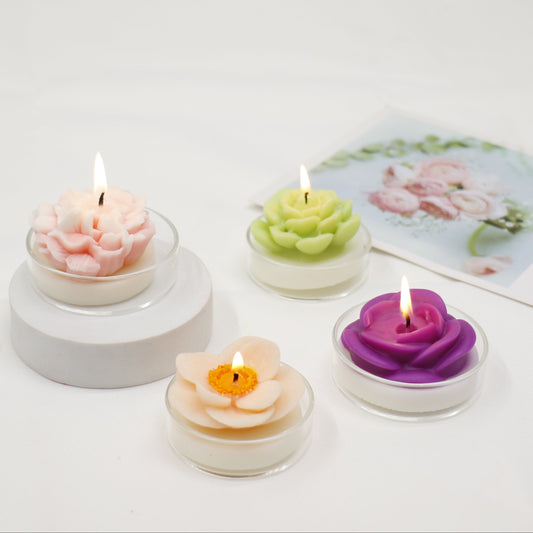Flower Shape Scented Candle SS41106-23. (12PC)