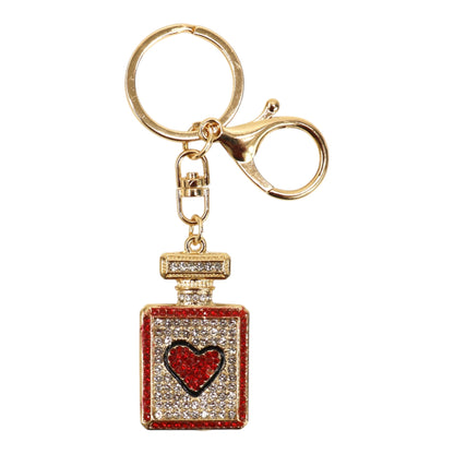 3D Perfume Bottle Heart Keychain KC511-62 (12PC)