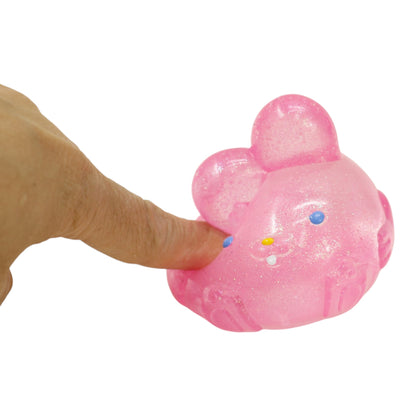 Bunny Clear Colors Squishy Toy SQ6509-4 (12PC)