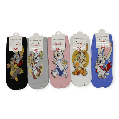 Women's Cute Rabbit Cartoon Socks SK4222-2 (12PC)
