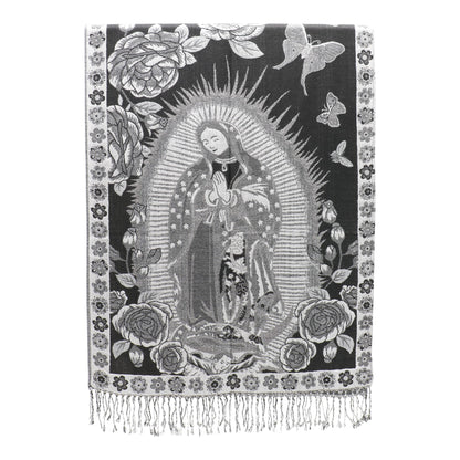 Metallic Pashmina Our Lady of Guadalupe SCF5920-11 (12PC)