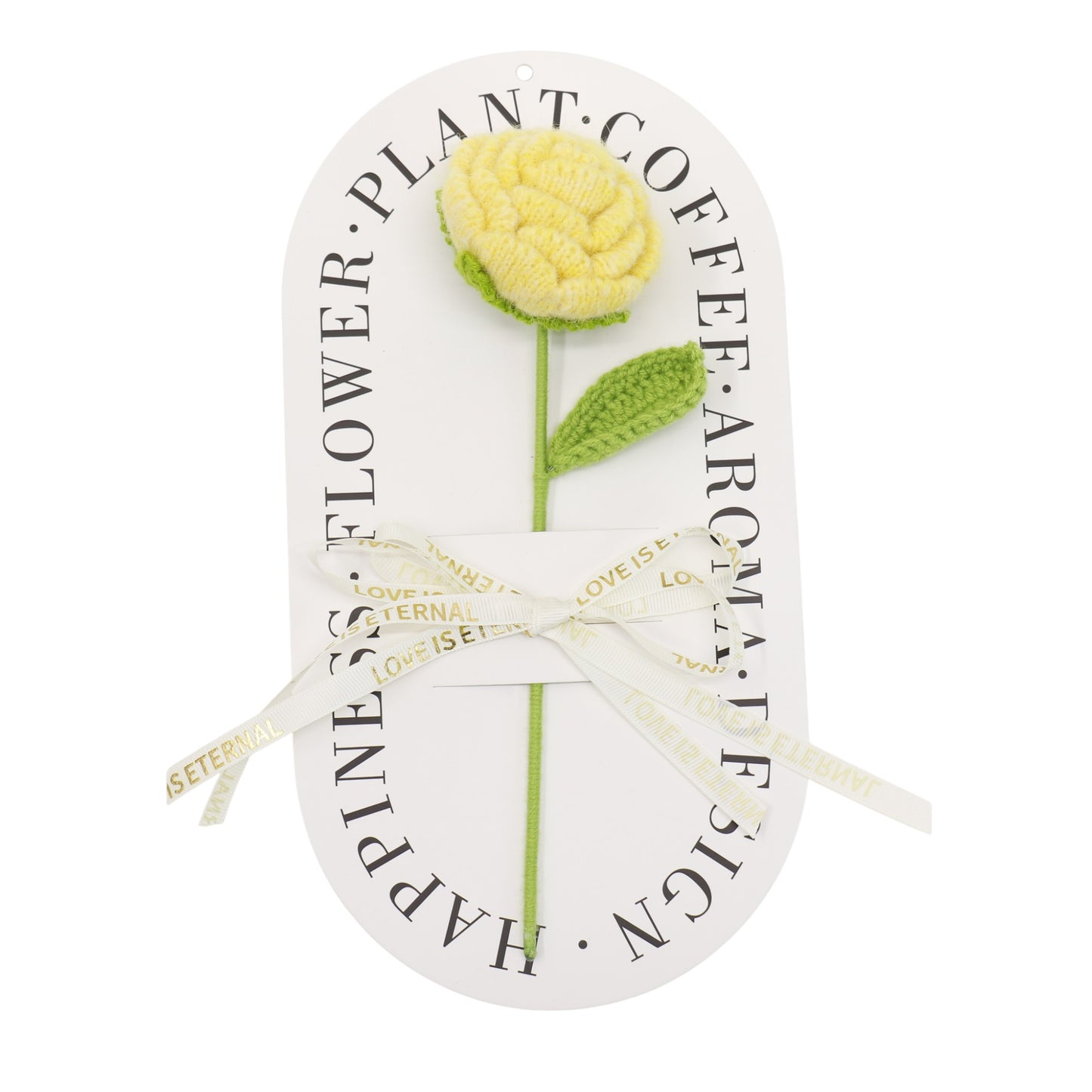 Handmade Crochet Roses Colorful Artificial Knit Flower SS51124-19 (12PC)