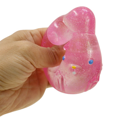 Bunny Clear Colors Squishy Toy SQ6509-4 (12PC)