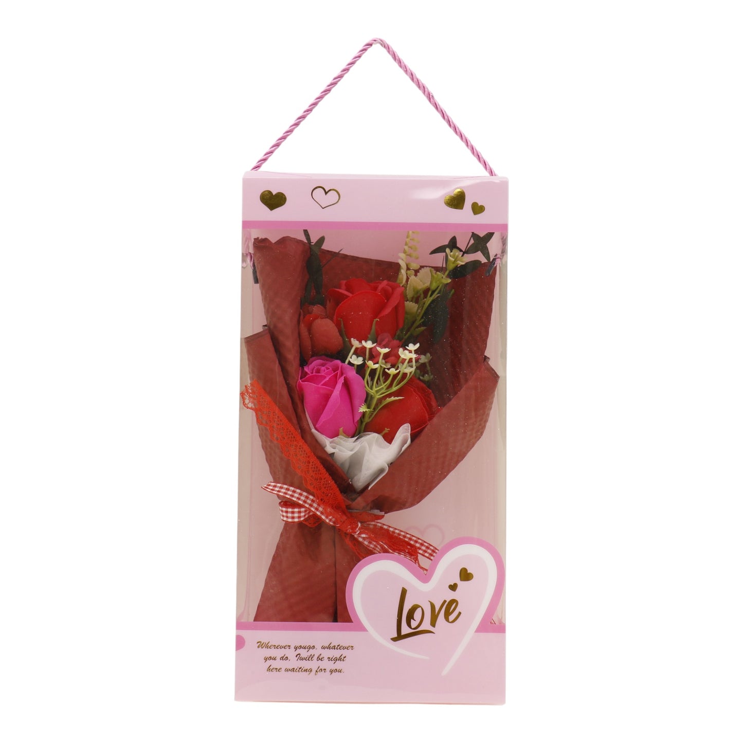 Three Rose Artificial Bouquet Gift  VT5111-7  (1 PACK )