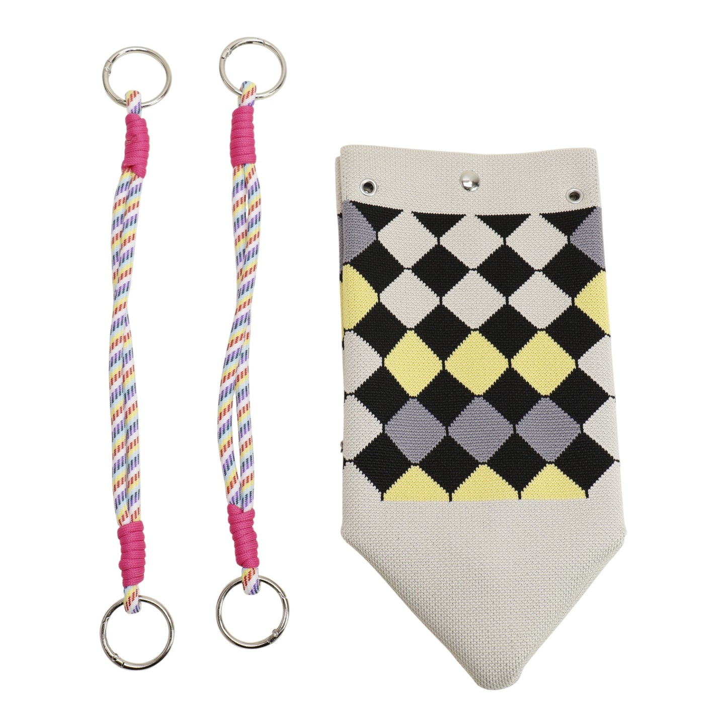 Diamond Pattern Knitted Tote Bag SS51118-21. (3PC)