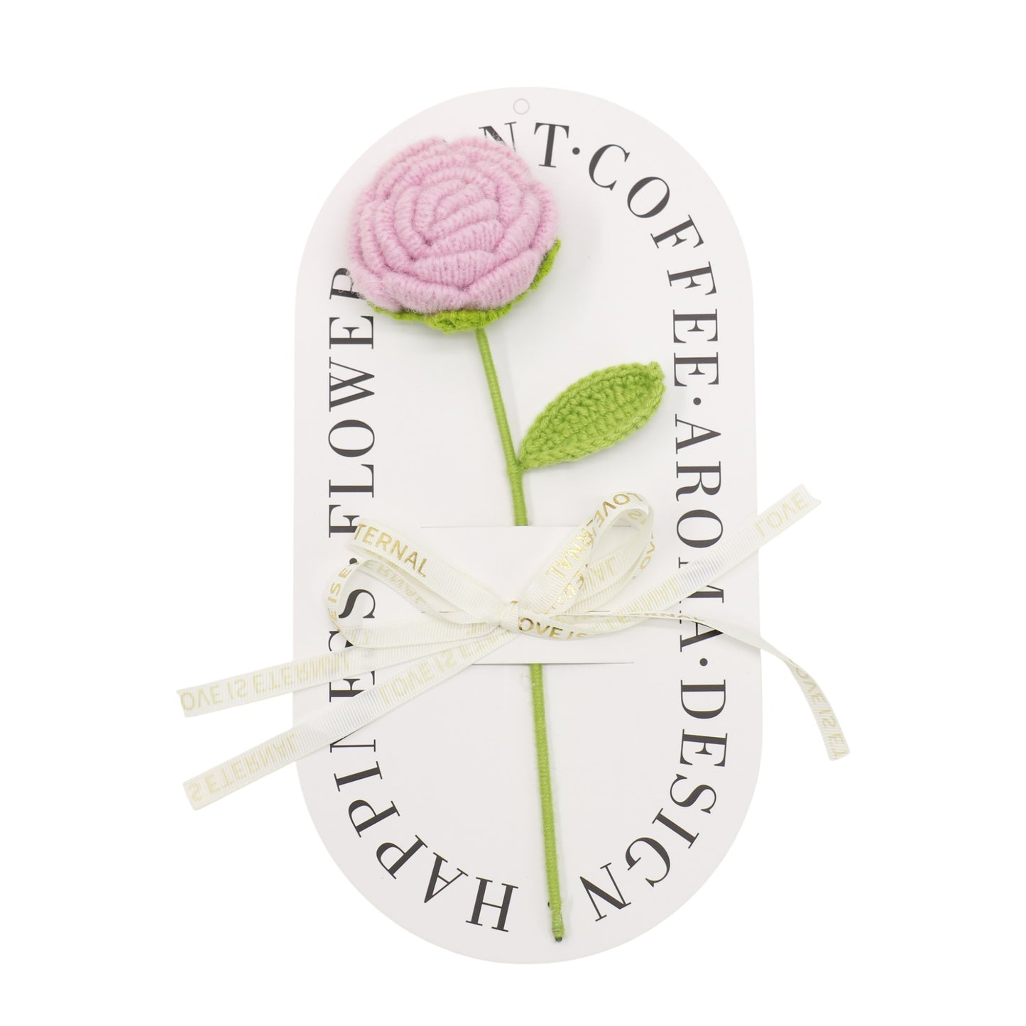 Handmade Crochet Roses Colorful Artificial Knit Flower SS51124-19 (12PC)