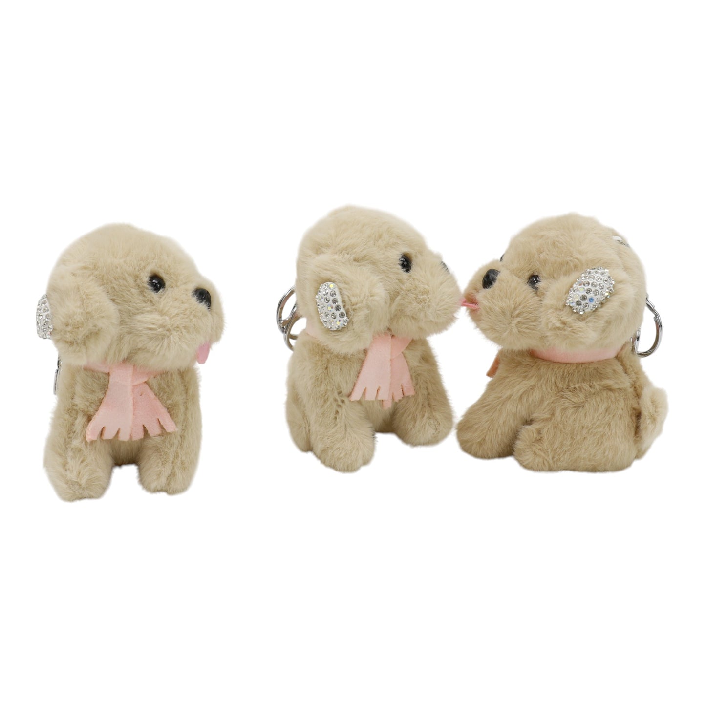 Puppy Plush Keychain JK41212-13 (12PC)