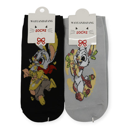 Women's Cute Rabbit Cartoon Socks SK4222-2. (12PC)