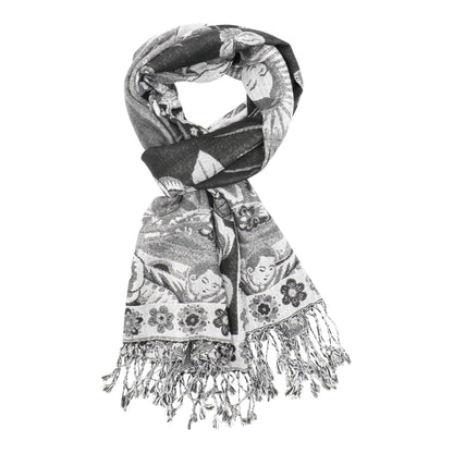 Metallic Pashmina Our Lady of Guadalupe SCF5920-11 (12PC)