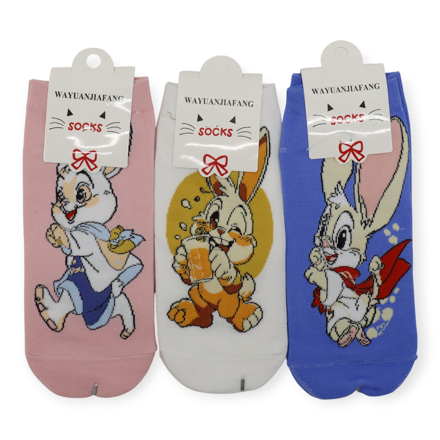 Women's Cute Rabbit Cartoon Socks SK4222-2. (12PC)