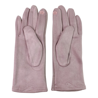 Women's Faux Leather Pom Pom Gloves GL178. (12PAIR)