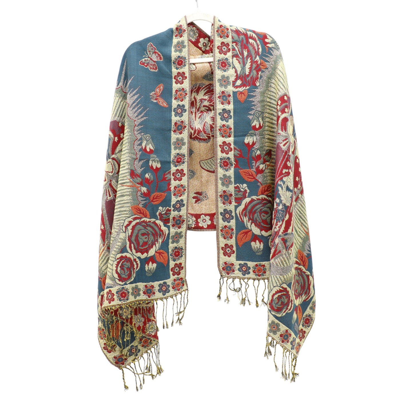 Metallic Pashmina Our Lady of Guadalupe SCF5920-11 (12PC)