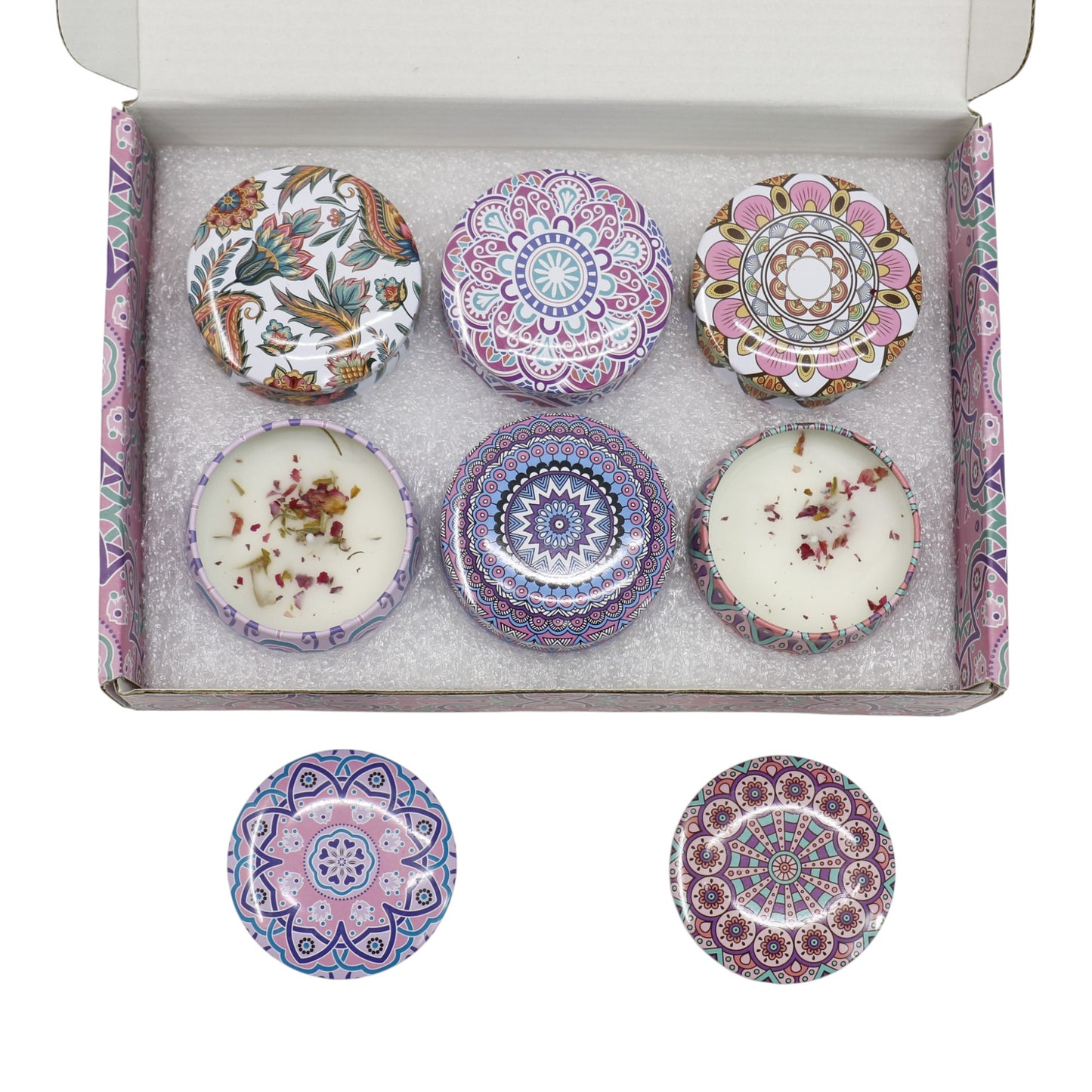 Bohemia 6pcs Fragrance Scented Candle AC5113-1 (3Pack)