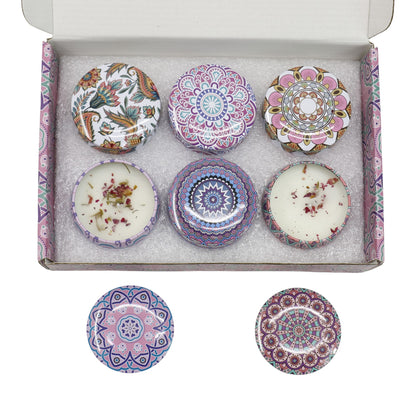 Bohemia 6pcs Fragrance Scented Candle AC5113-1 (3Pack)