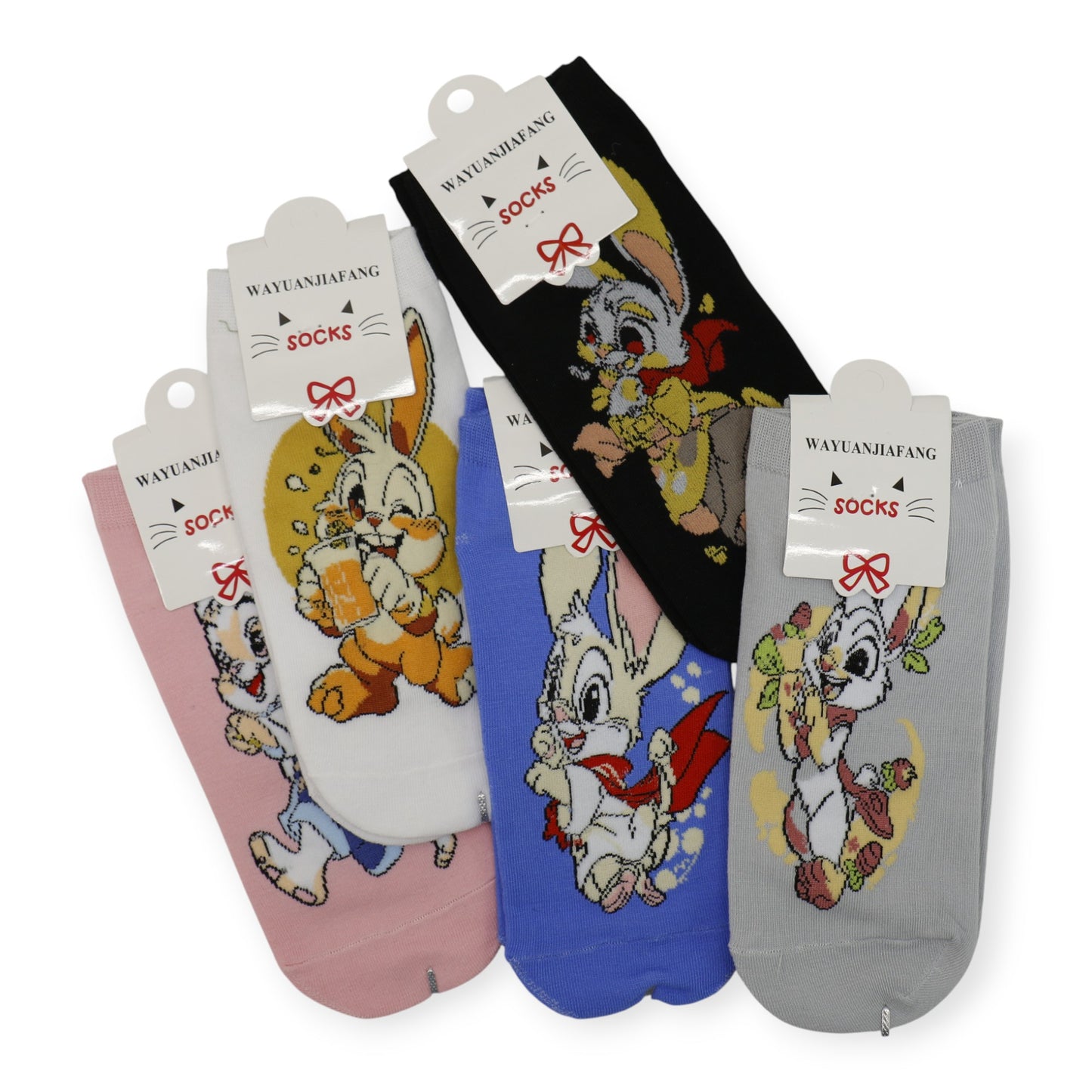 Women's Cute Rabbit Cartoon Socks SK4222-2. (12PC)