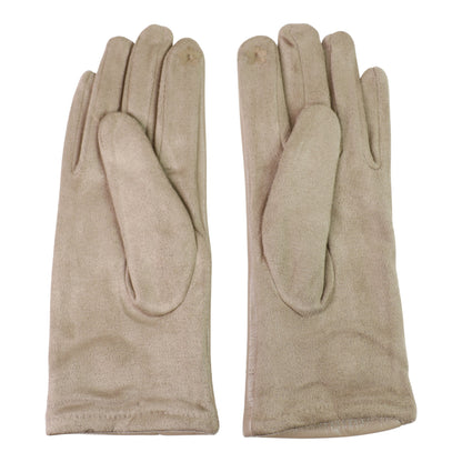 Women's Faux Leather Pom Pom Gloves GL178. (12PAIR)