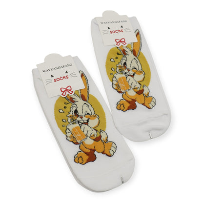 Women's Cute Rabbit Cartoon Socks SK4222-2. (12PC)