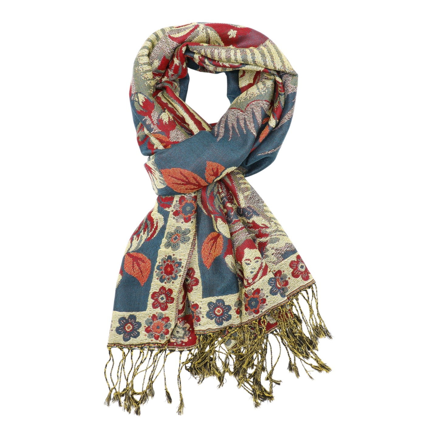 Metallic Pashmina Our Lady of Guadalupe SCF5920-11 (12PC)