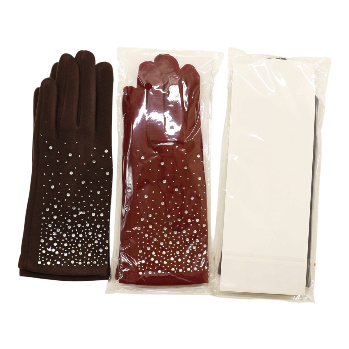 Women’s Rhinestone Studded Touchscreen Gloves GL6830-7 (12PAIR)