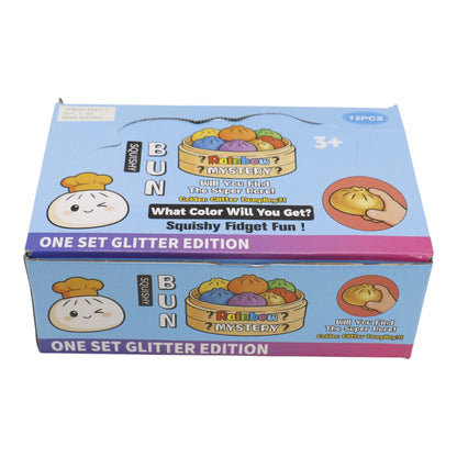 Mystery Glitter Jiggly Bun Squishy Dumpling  SS6417-7 (12PC)