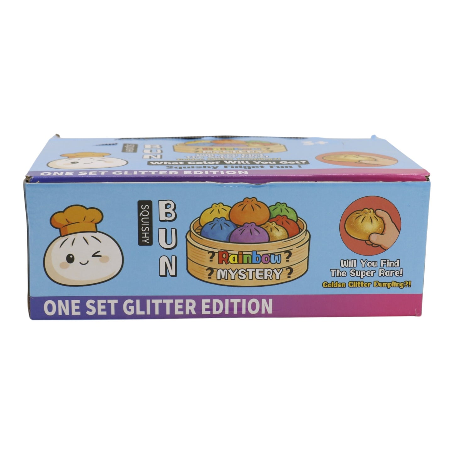 Mystery Glitter Jiggly Bun Squishy Dumpling  SS6417-7 (12PC)