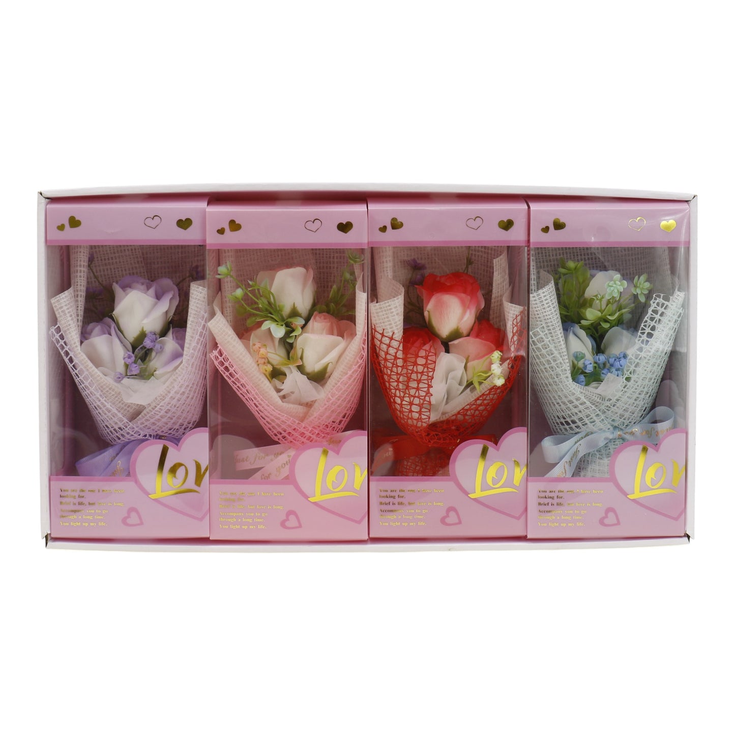 Three Rose Artificial Bouquet Gift  VT5111-9 (1 PACK )
