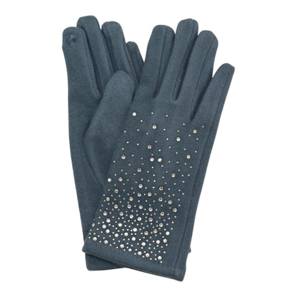 Women’s Rhinestone Studded Touchscreen Gloves GL6830-7 (12PAIR)
