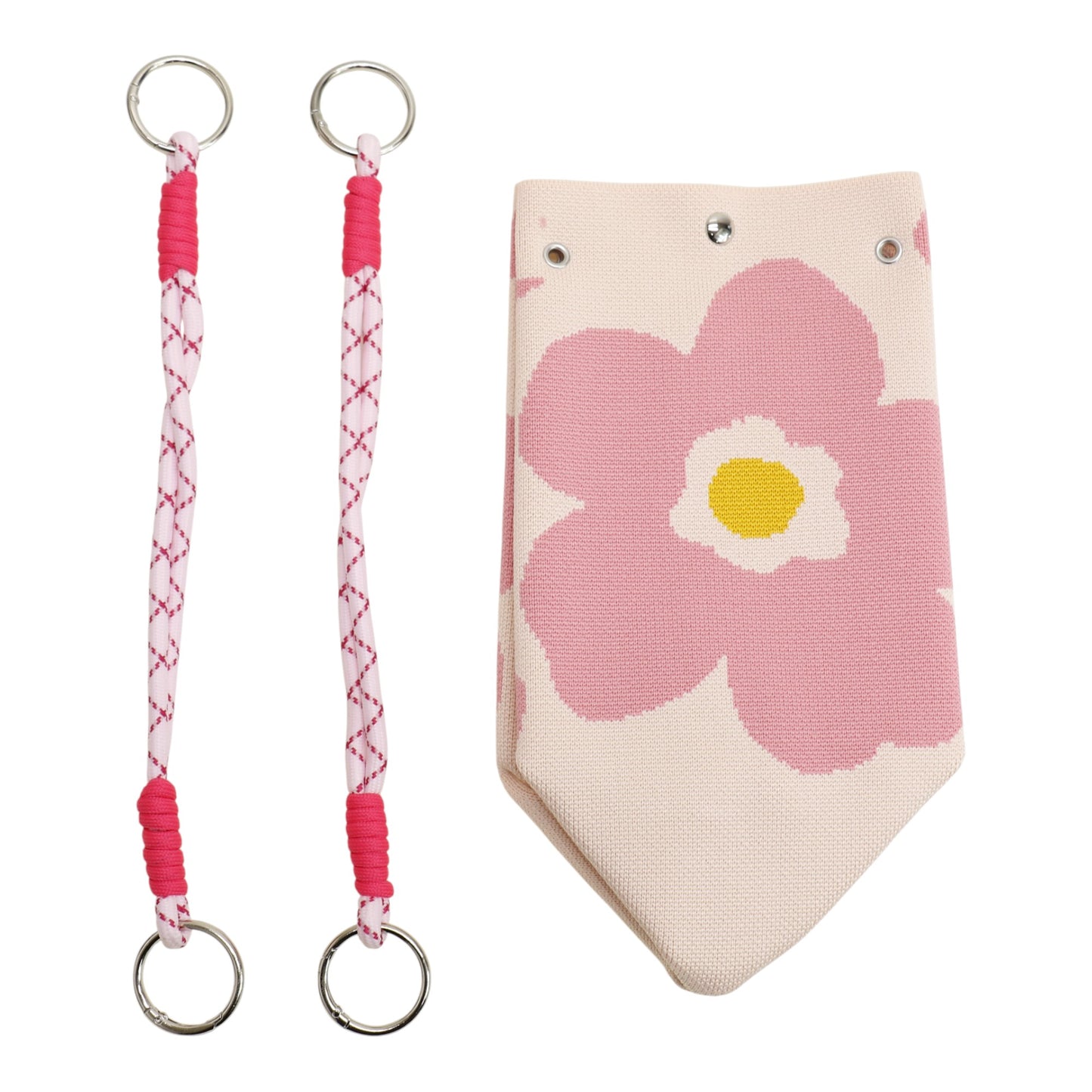 Flower Pattern Women's Knitted Bucket Bag SS51116-23 (3PC)