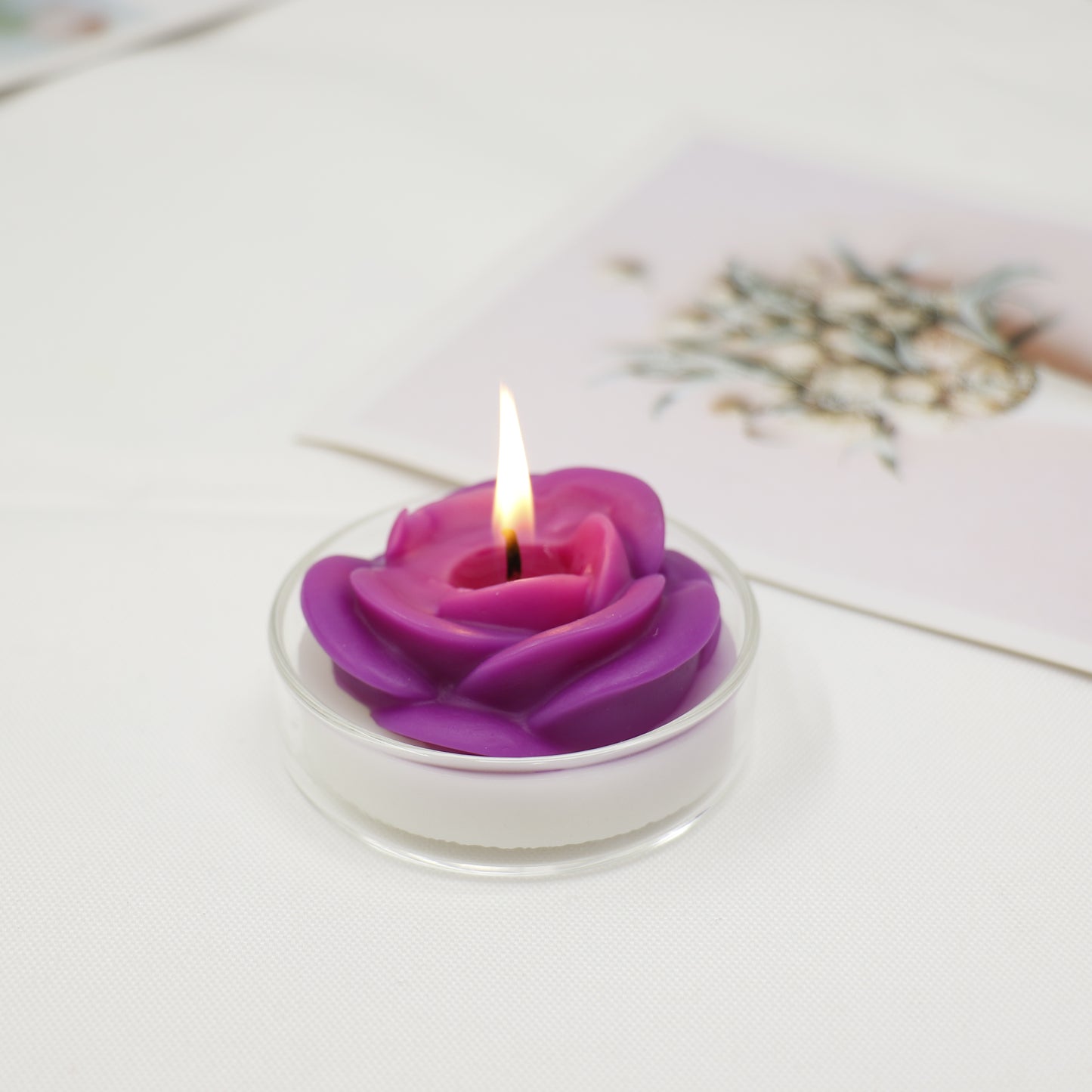 Flower Shape Scented Candle SS41106-23. (12PC)