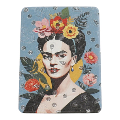 Frida Kahlo Rectangular Glitter Compact Makeup Mirror JM6423-10 (12PC)