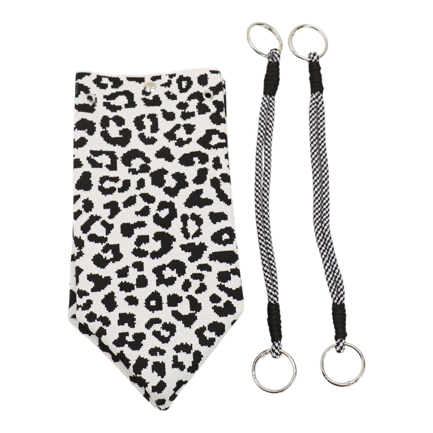leopard Pattern Cord Strap Knitted Tote Bag SS51116-47(12PC)