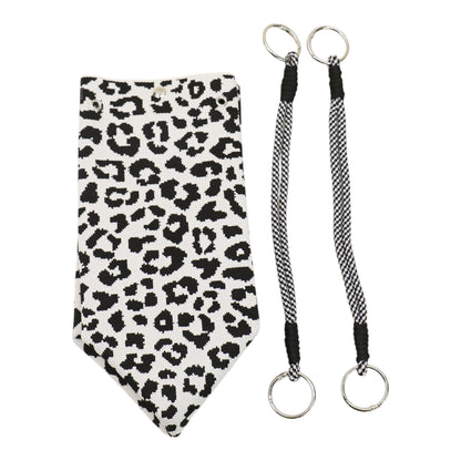 leopard Pattern Cord Strap Knitted Tote Bag SS51116-47(12PC)