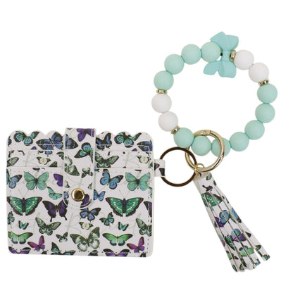 Silicone Bracelet Leather Wallet Tassel JB6126-11 (12PC)