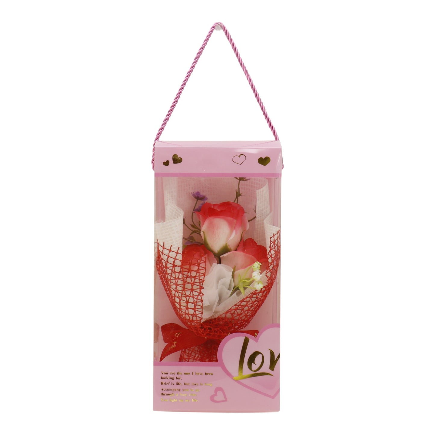 Three Rose Artificial Bouquet Gift  VT5111-9 (1 PACK )
