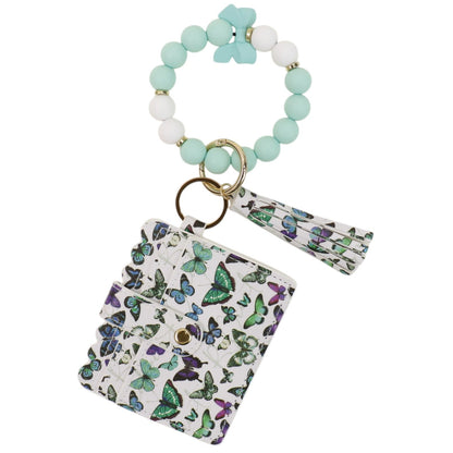 Silicone Bracelet Leather Wallet Tassel JB6126-11 (12PC)