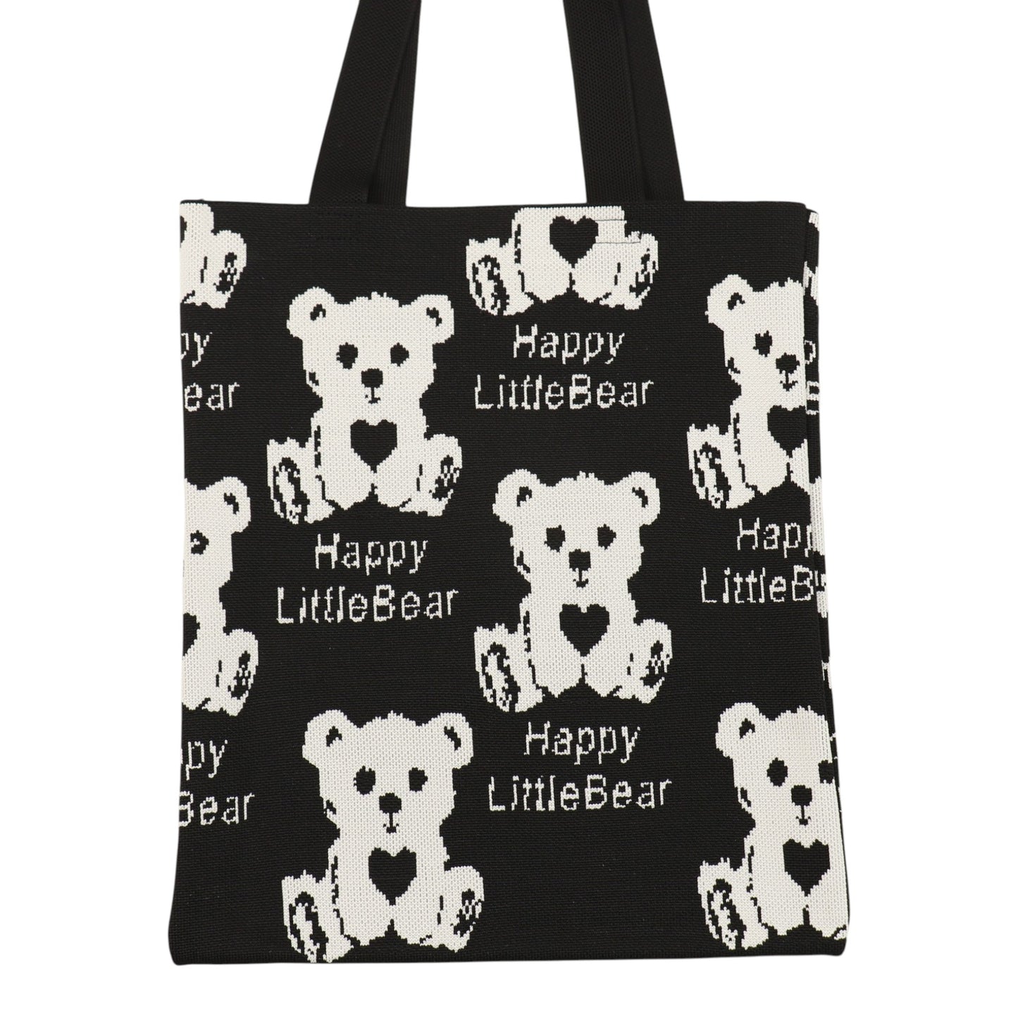 Cute Bear Pattern Knitted Tote Shoulder Bag JB6113-1 (12PC)