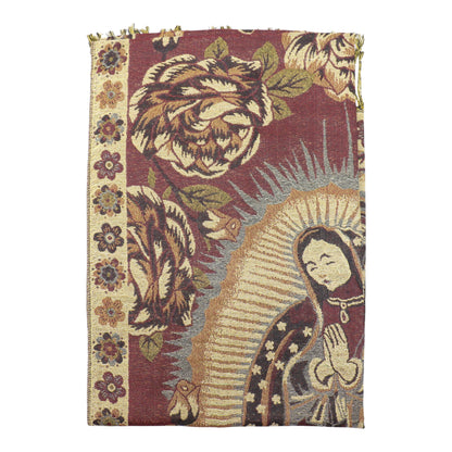 Metallic Pashmina Our Lady of Guadalupe SCF5920-11 (12PC)