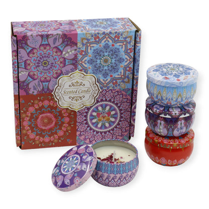 Bohemia 4pcs Fragrance Scented Candle SS51113-23 (3Pack)