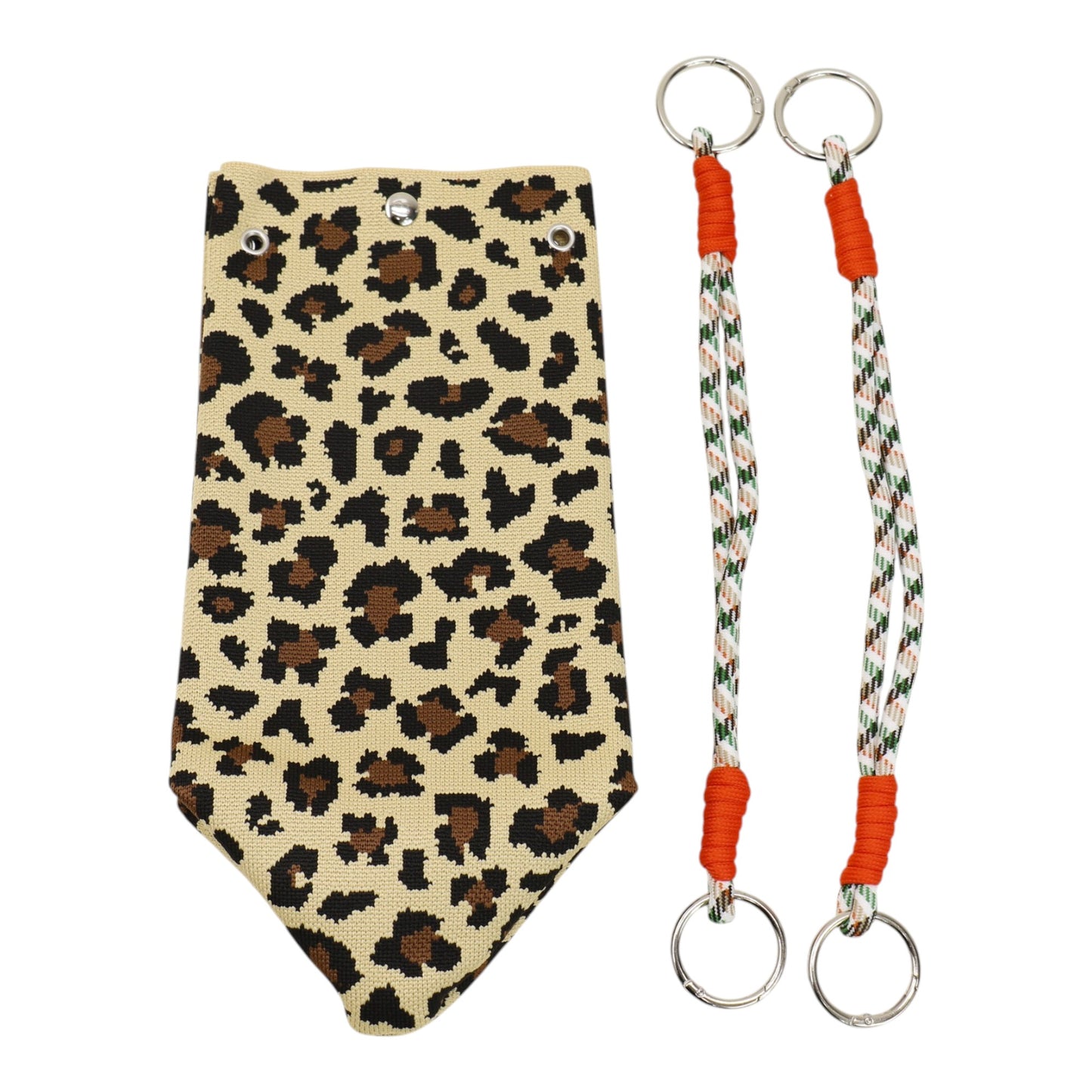 leopard Pattern Cord Strap Knitted Tote Bag SS51116-47(12PC)