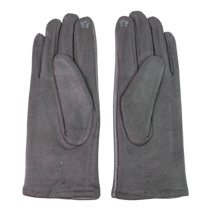 Women's Faux Leather Pom Pom Gloves GL178. (12PAIR)