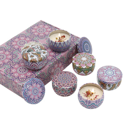 Bohemia 6pcs Fragrance Scented Candle AC5113-1 (3Pack)