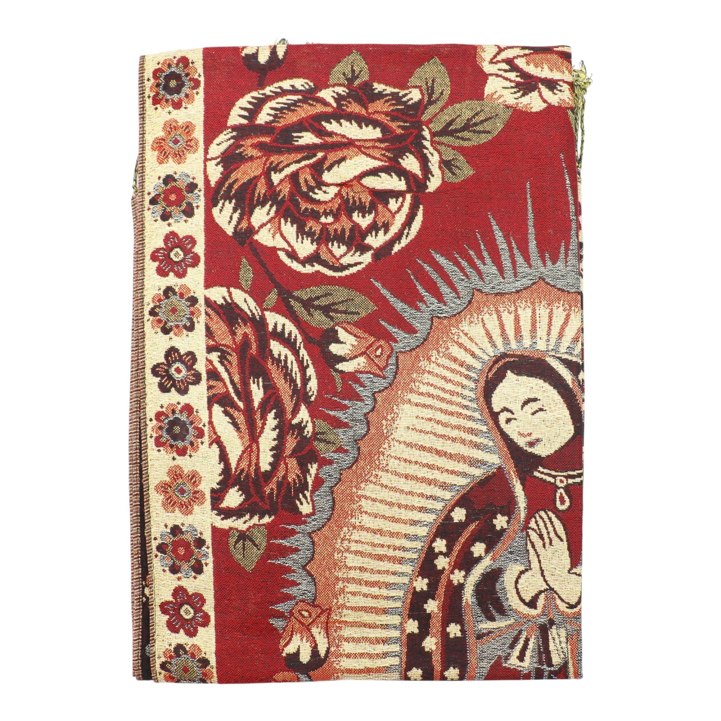 Metallic Pashmina Our Lady of Guadalupe SCF5920-11 (12PC)